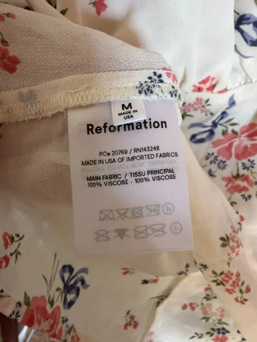 Reformation lightly worn